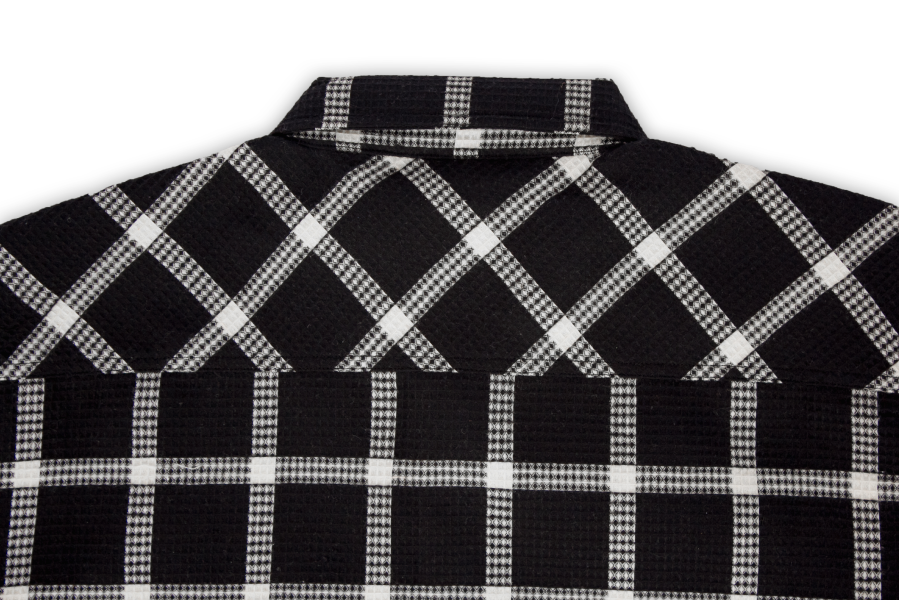 WAFFLE OVERSIZED FLANNELETTE LONG SLEEVE SHIRT