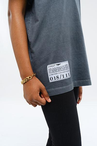 VINTAGE GREY ESSENTIALS COLLECTION OVERSIZED S/S PREMIUM T-SHIRT